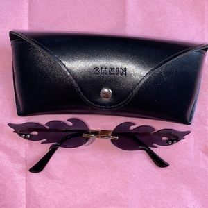 Black flame sunglasses